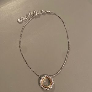 Brighton Inner Circle reversible gold/silver 16” necklace